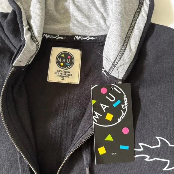 Maui and Sons Zip-Up Cookie Hoodie NWT - Picture 4 of 7
